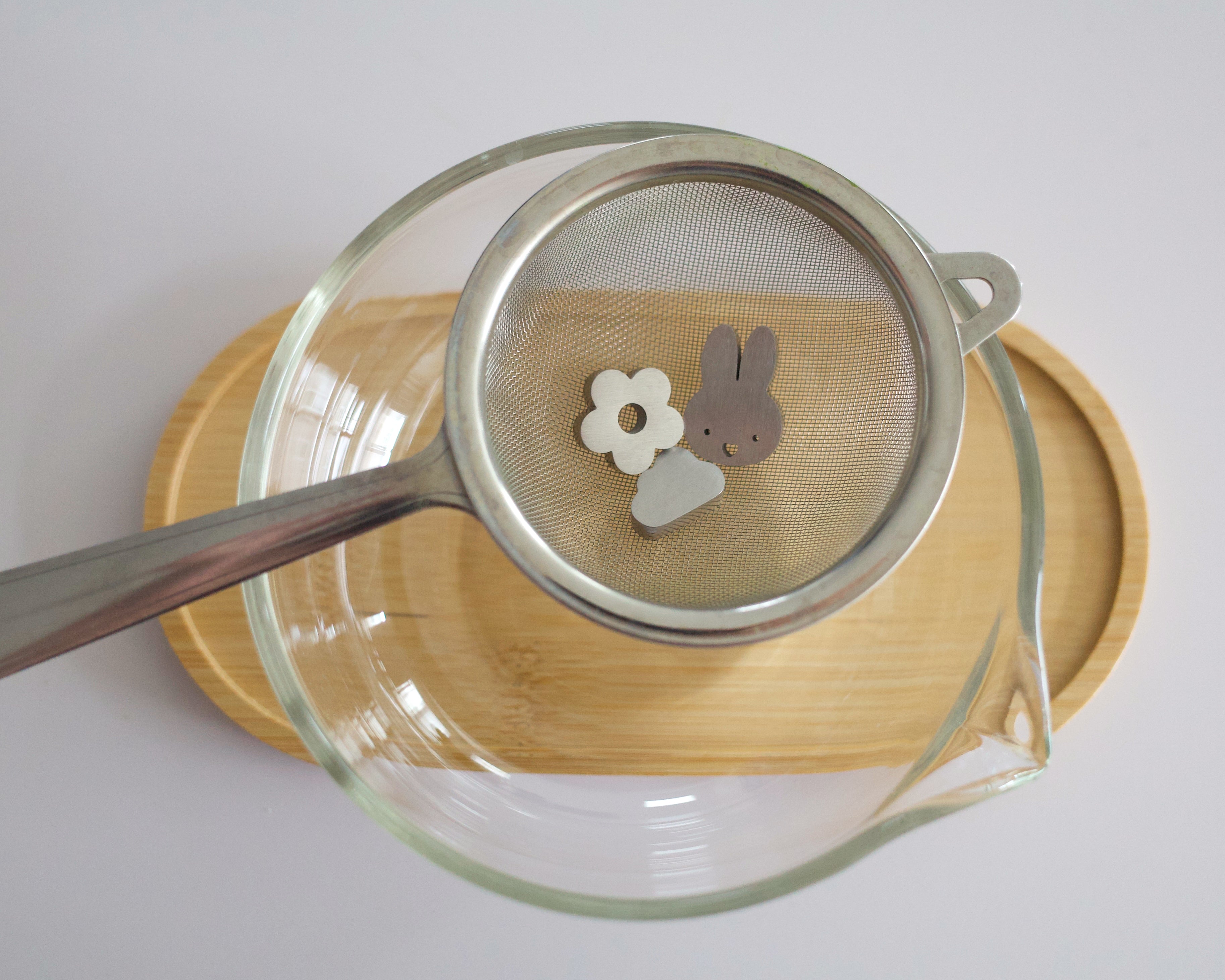 heart bunny, cloud, flower sifter beads (satin finish)