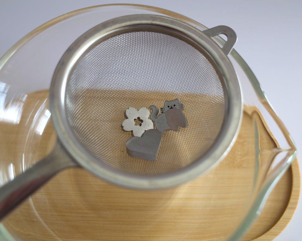 cat, sakura, heart sifter beads (satin finish)