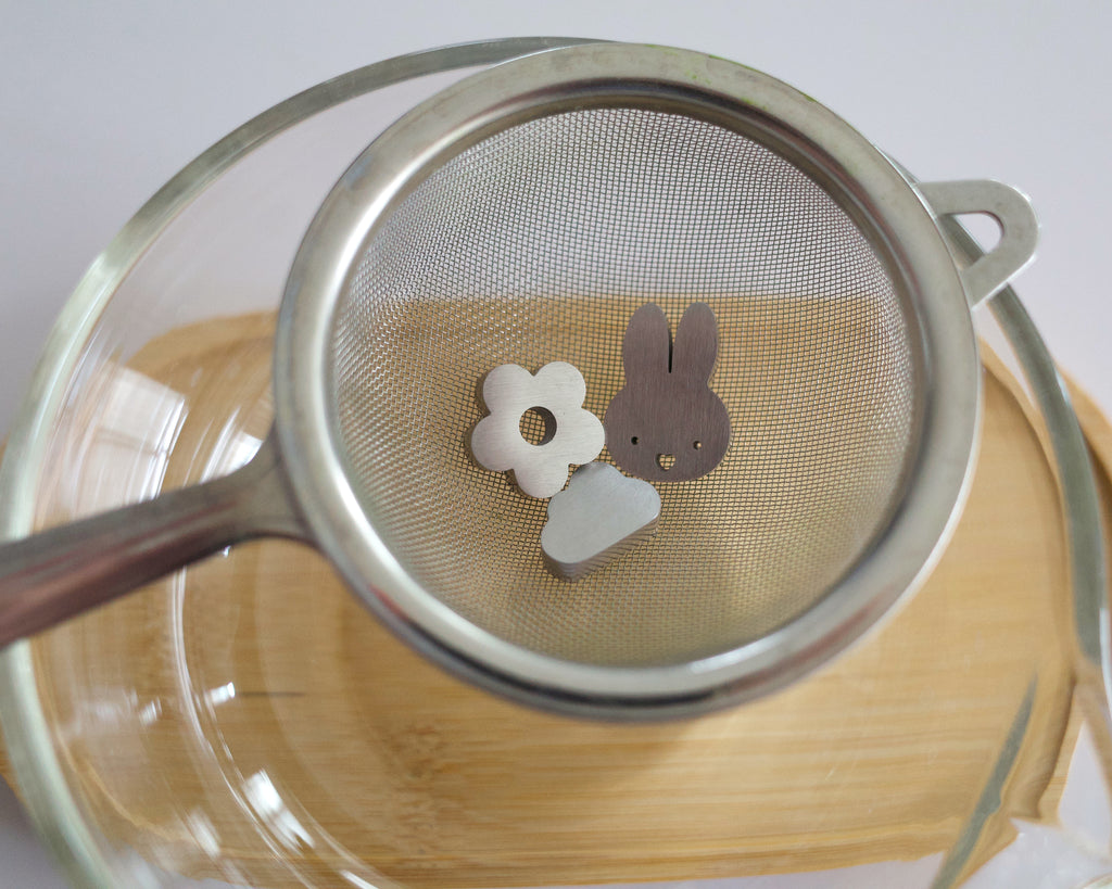 heart bunny, cloud, flower sifter beads (satin finish)