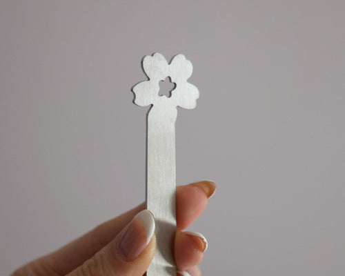 wabi sabi sakura chashaku (satin finish)