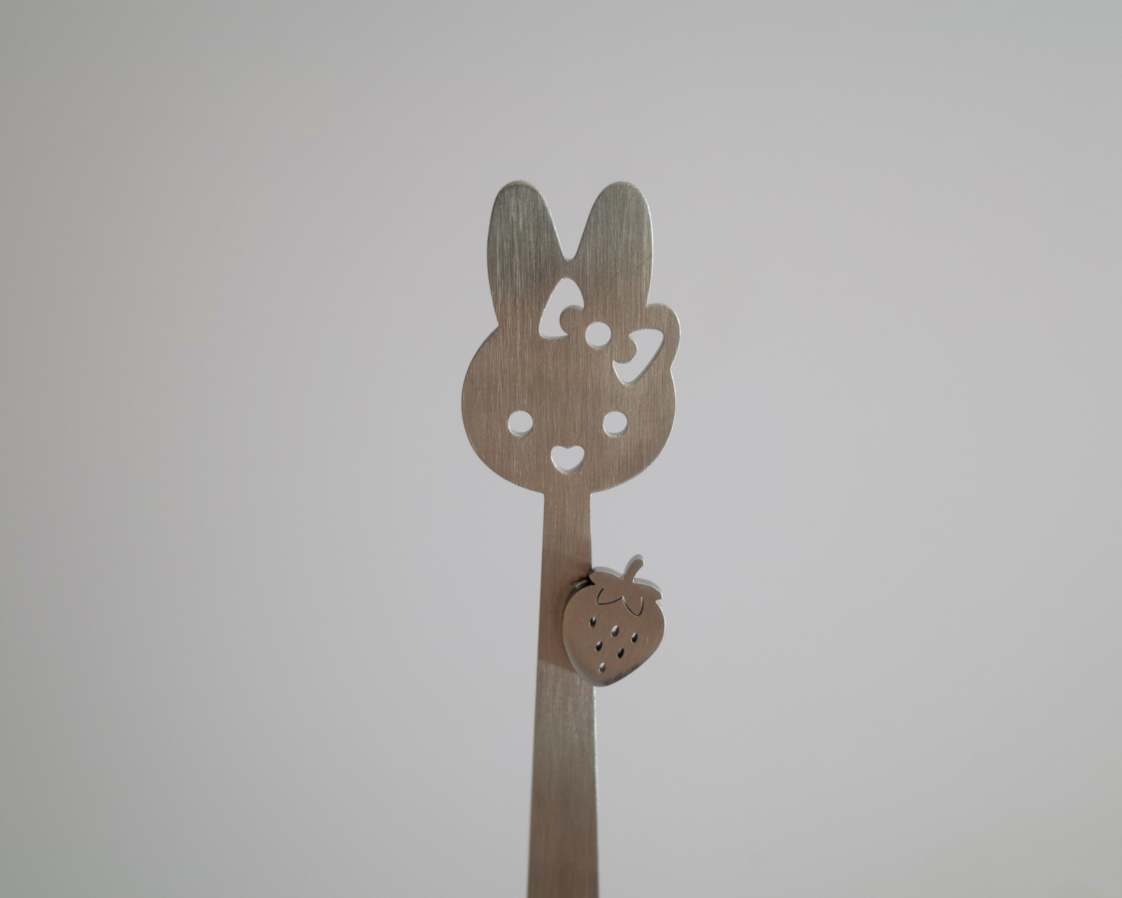 strawberry bunny stainless steel chashaku matcha scoop
