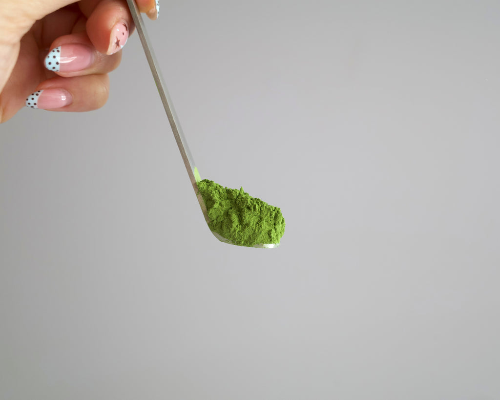 strawberry bunny stainless steel chashaku matcha scoop
